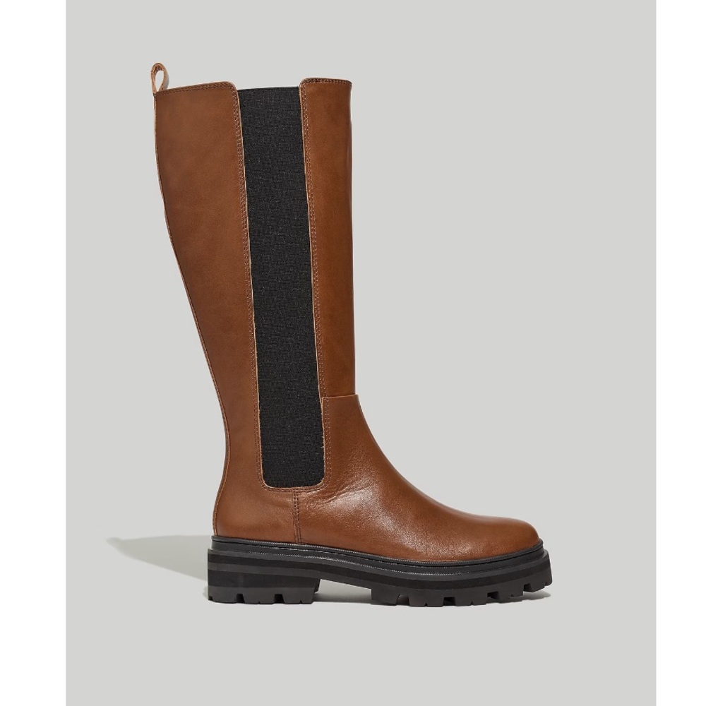 Madewell The Poppy Tall Lugsole Boot with Extended Calf